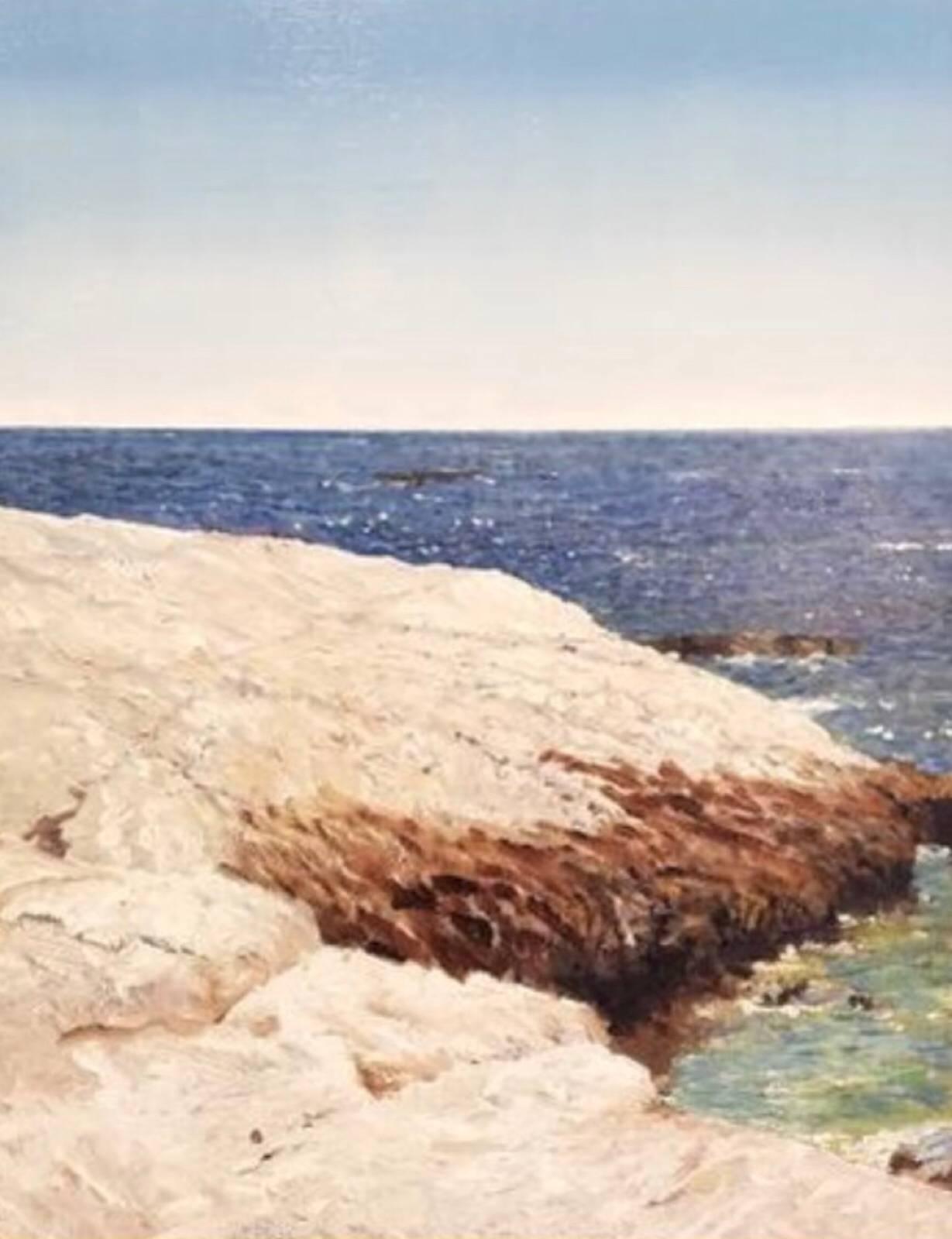 Donald Jurney Landscape Painting - Star Island: Outermost Rocks