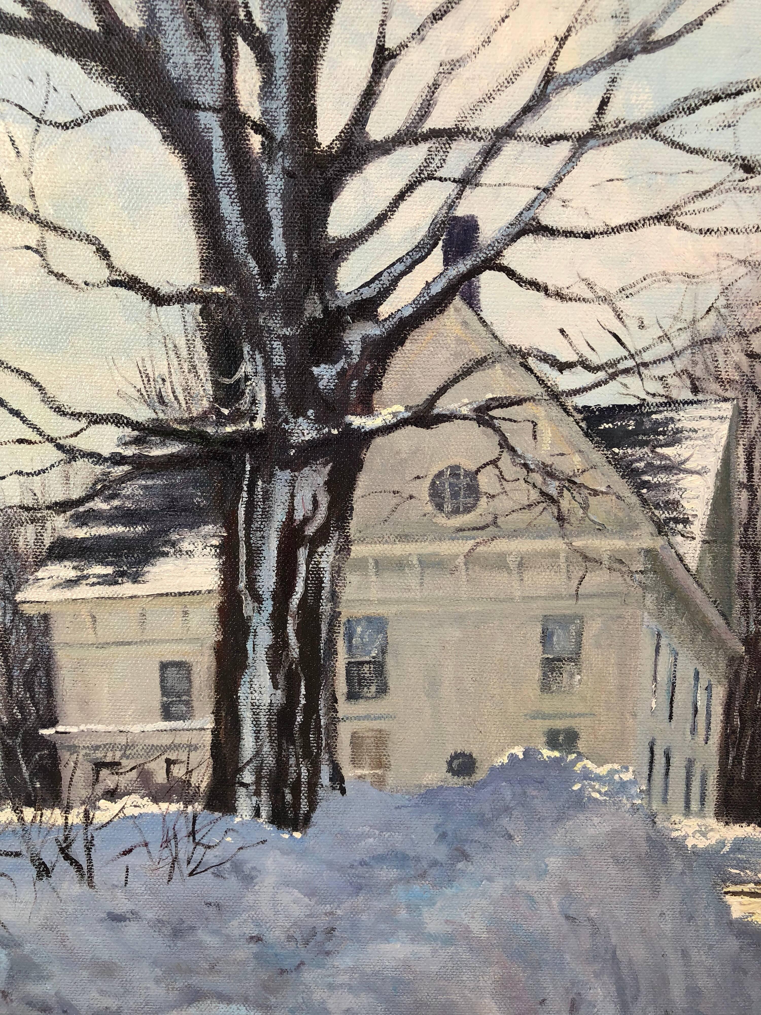 Lawrence Street, Winter - Painting by Brian Kliewer