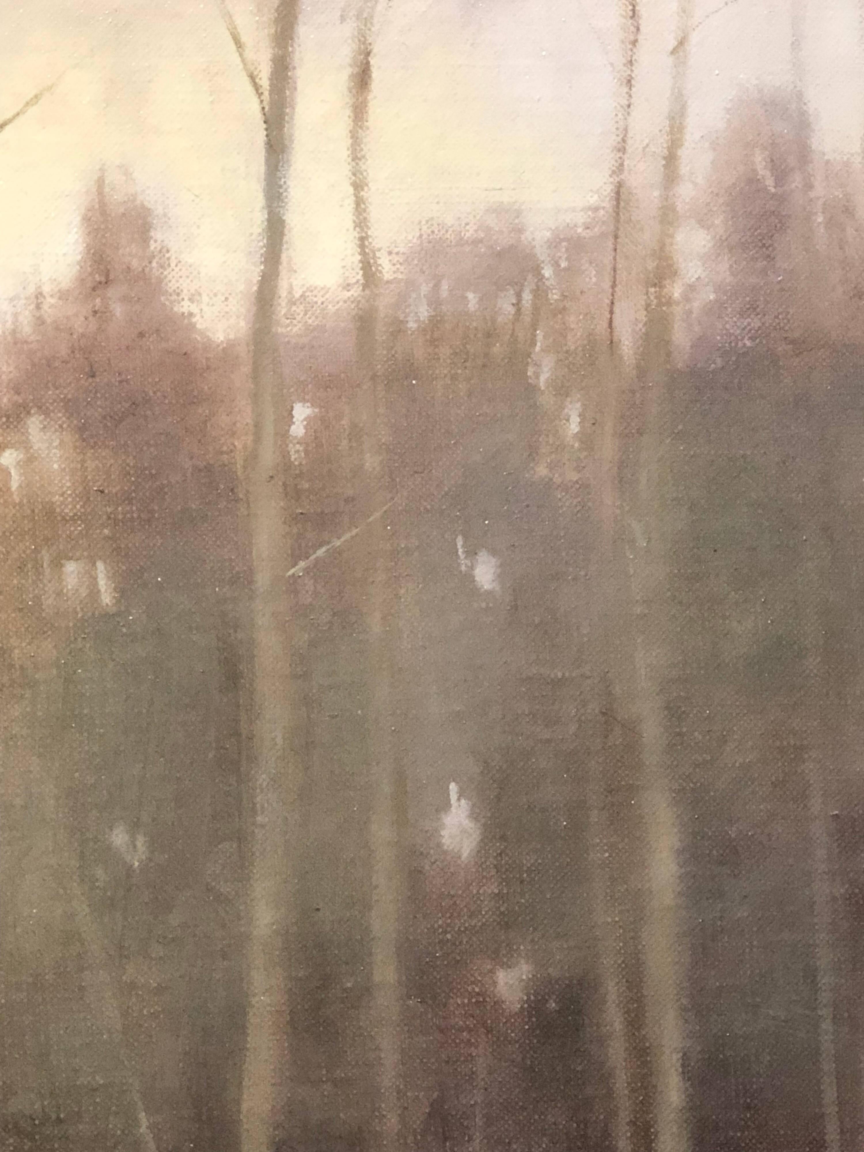 Aspen Twilight - Painting by Deborah Paris