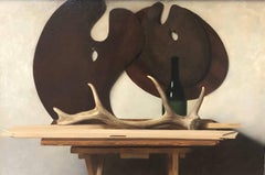 Still Life with Palettes and Horn
