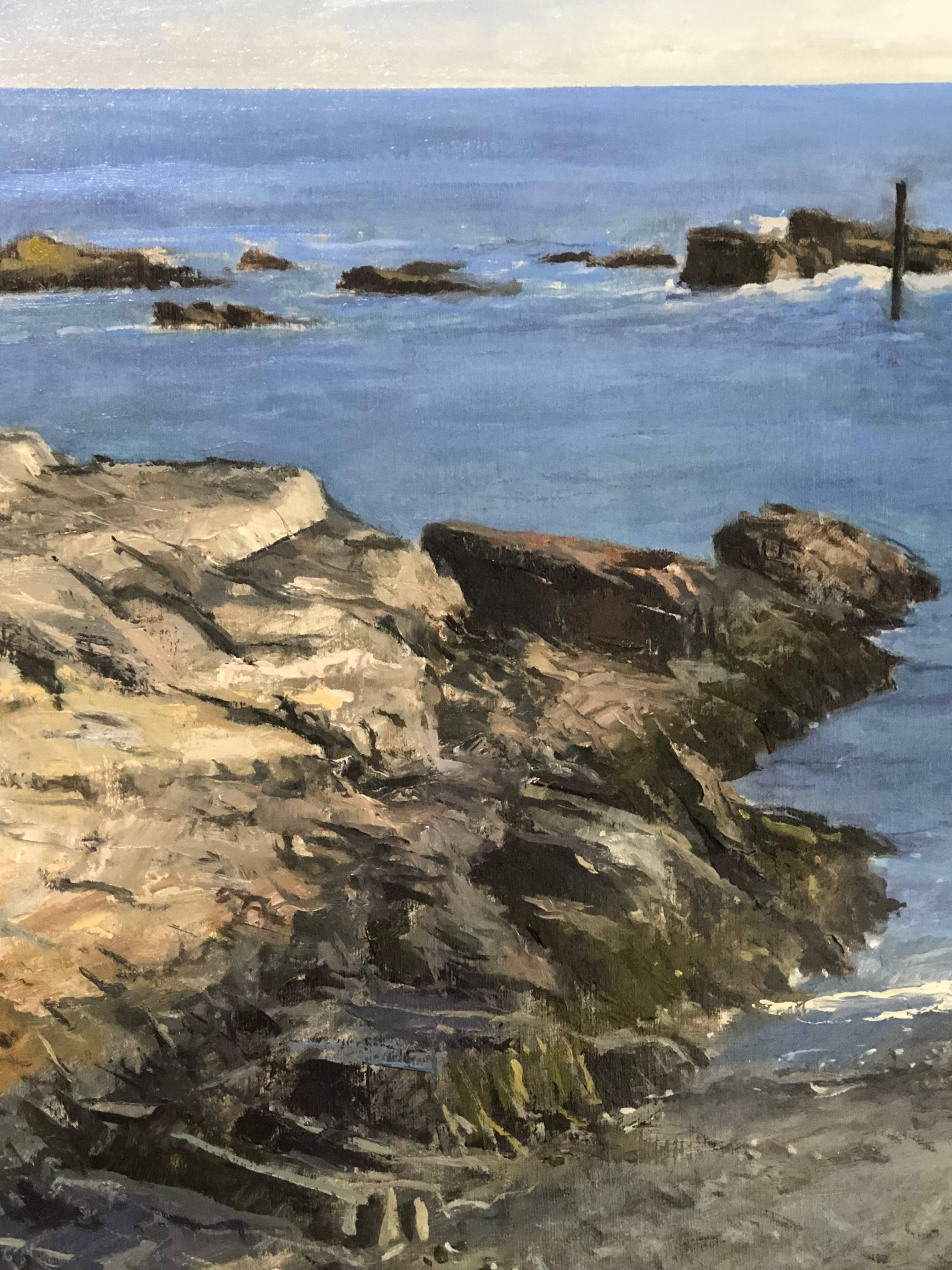 Ogunquit - American Realist Painting by Jonathan Hayes