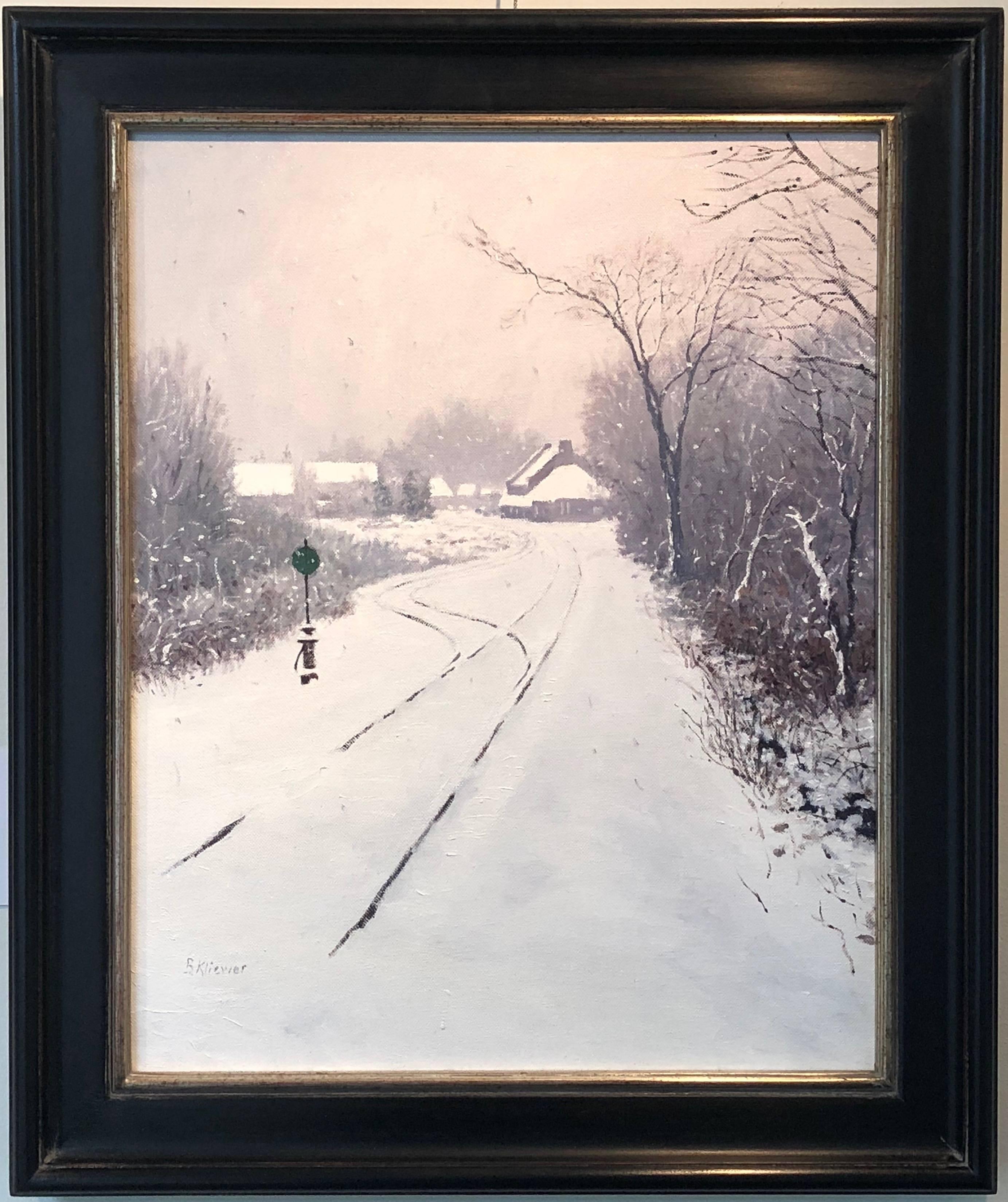 Winter Tracks - Painting by Brian Kliewer