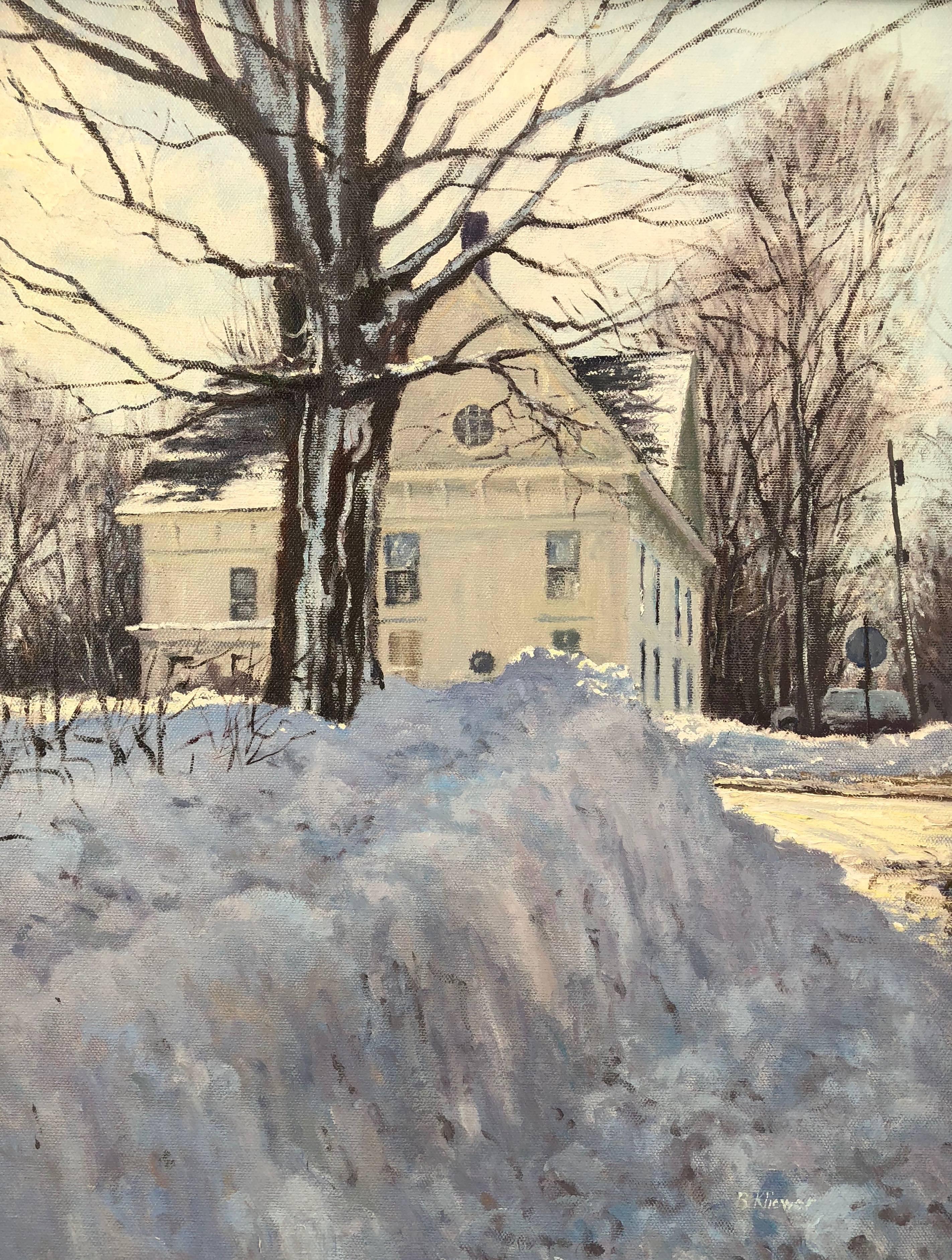 Brian Kliewer Landscape Painting - Lawrence Street, Winter