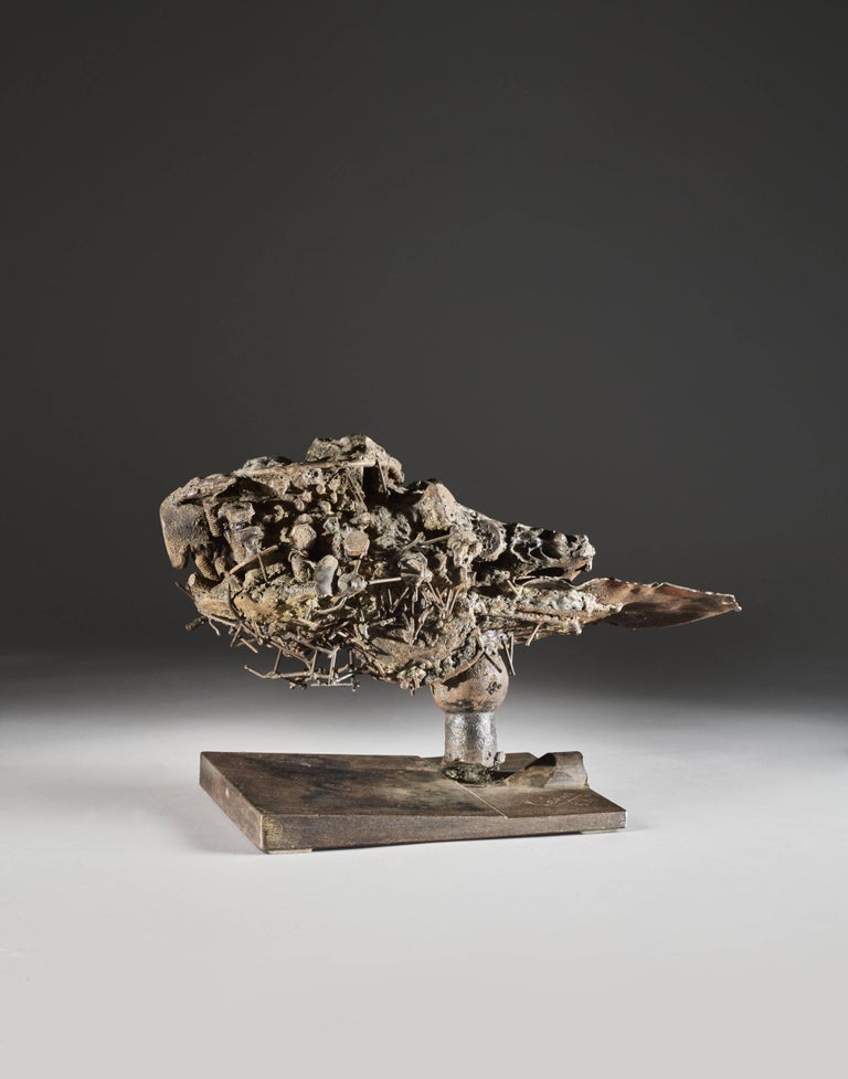 César Baldaccini Abstract Sculpture - Moteur