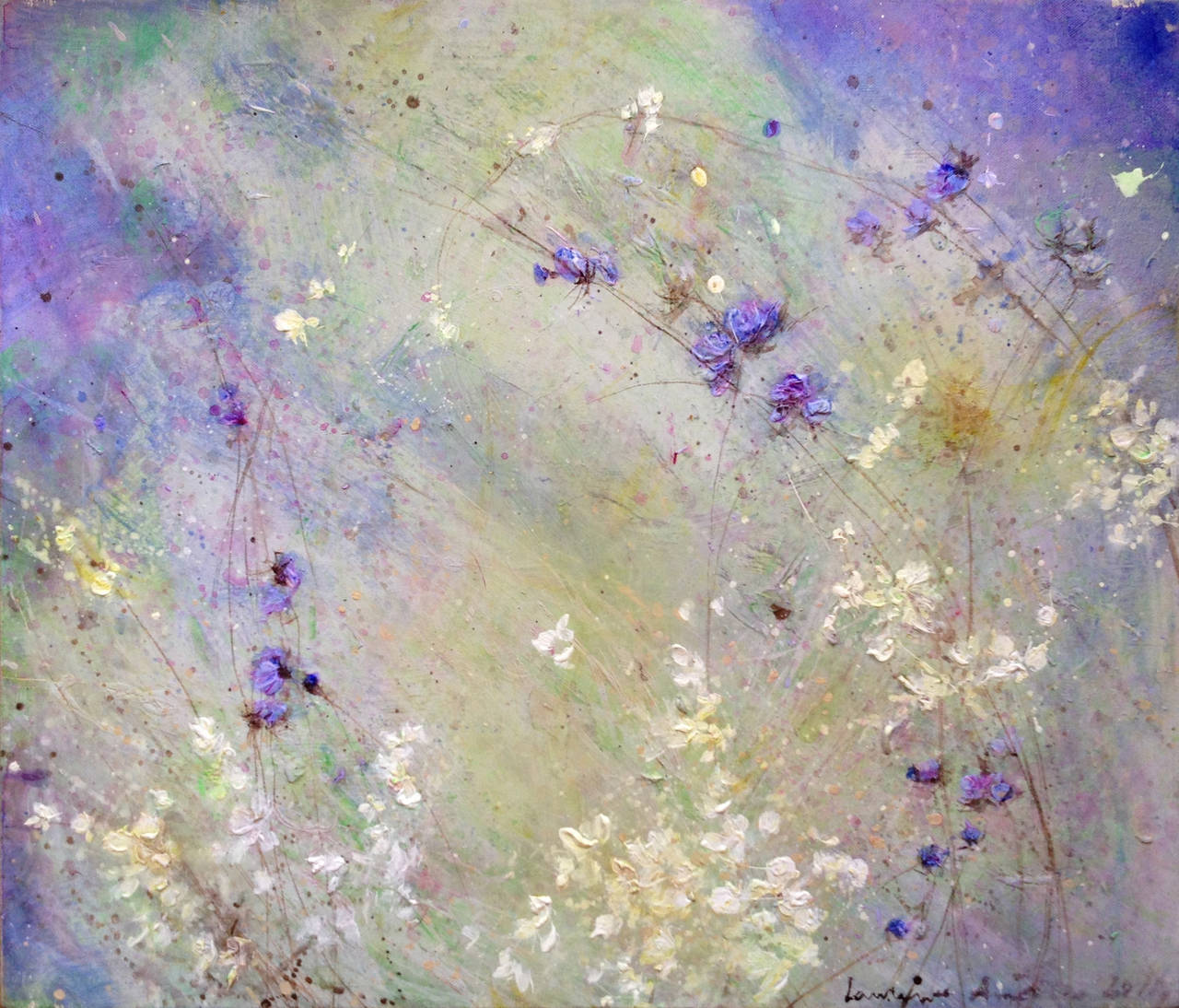 Crocuses 2 - Painting by Laurence Amélie