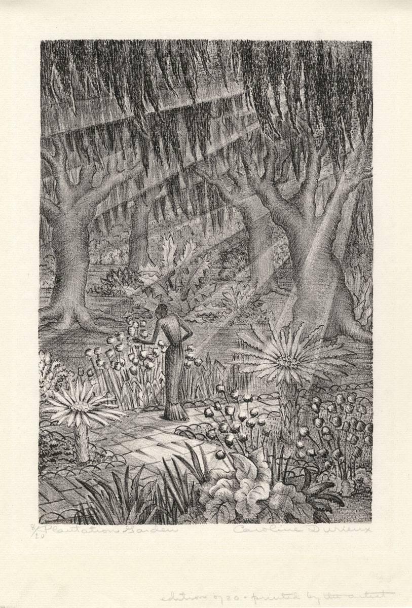 Plantation Garden - Print by Caroline Durieux