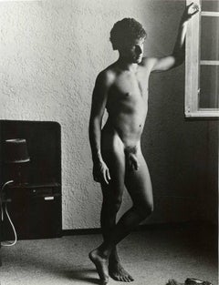 Vintage John at Arles (young sexy nude boy by window, briefs on floor)