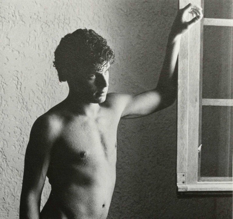 John at Arles (young sexy nude boy by window, briefs on floor) - Contemporary Photograph by Richard Sadler