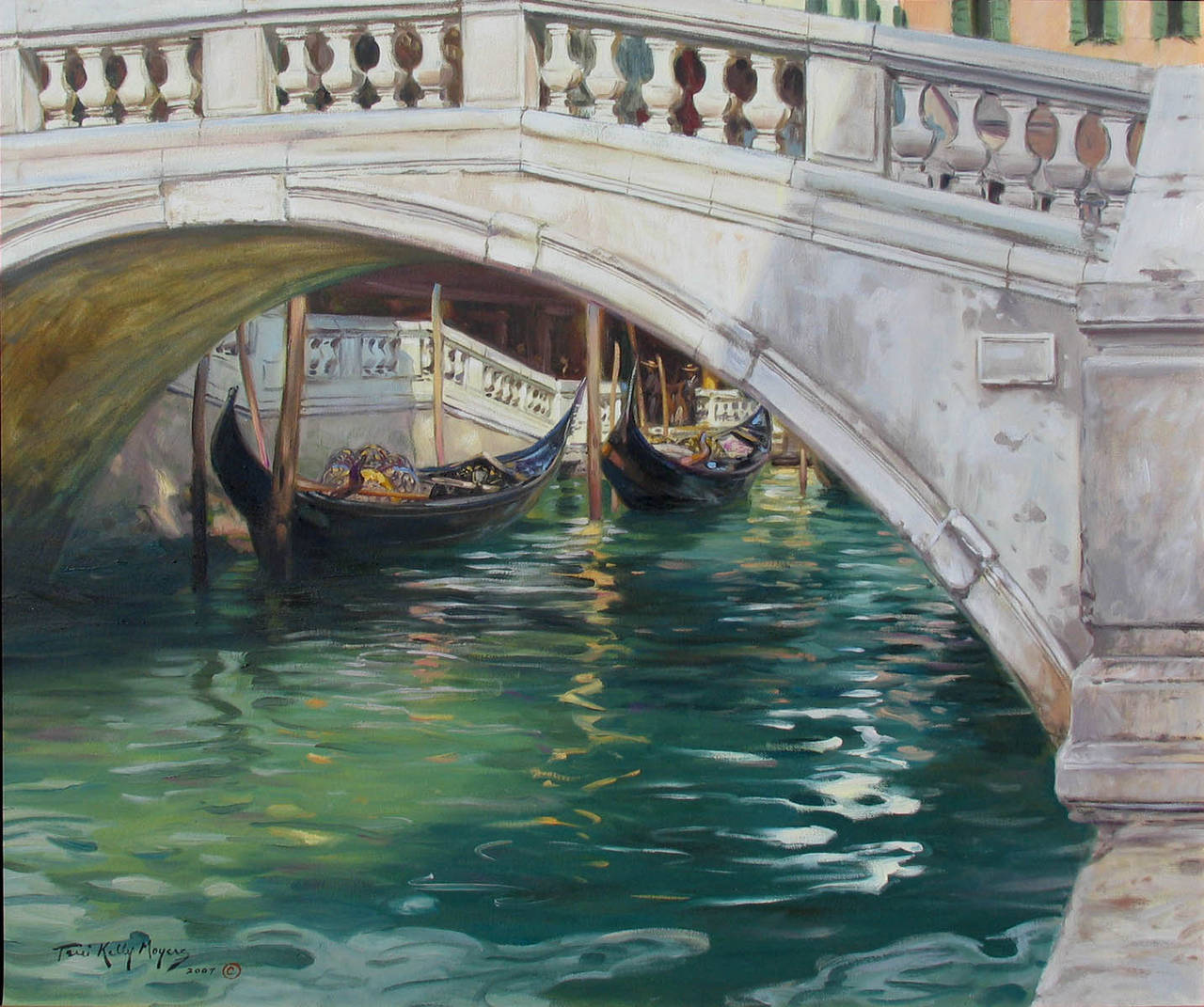Terri Kelly Moyers Landscape Painting - Venice Canal