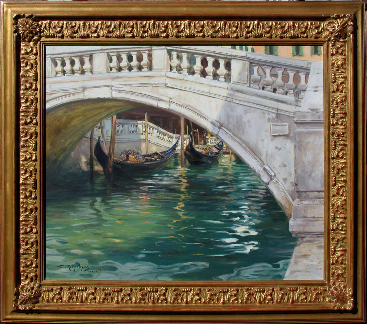 Venice Canal - Painting by Terri Kelly Moyers