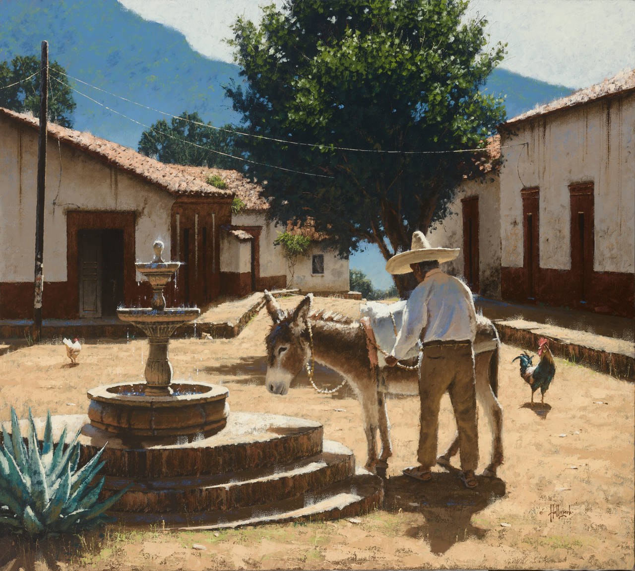 George Hallmark Animal Painting - Mexico Lindo