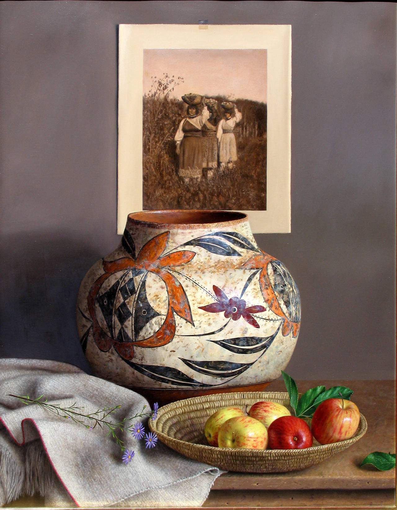 William Acheff Still-Life Painting - Good Apples