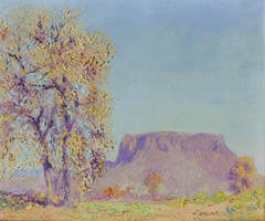 Untitled (Landscape with Tree and Mesa)