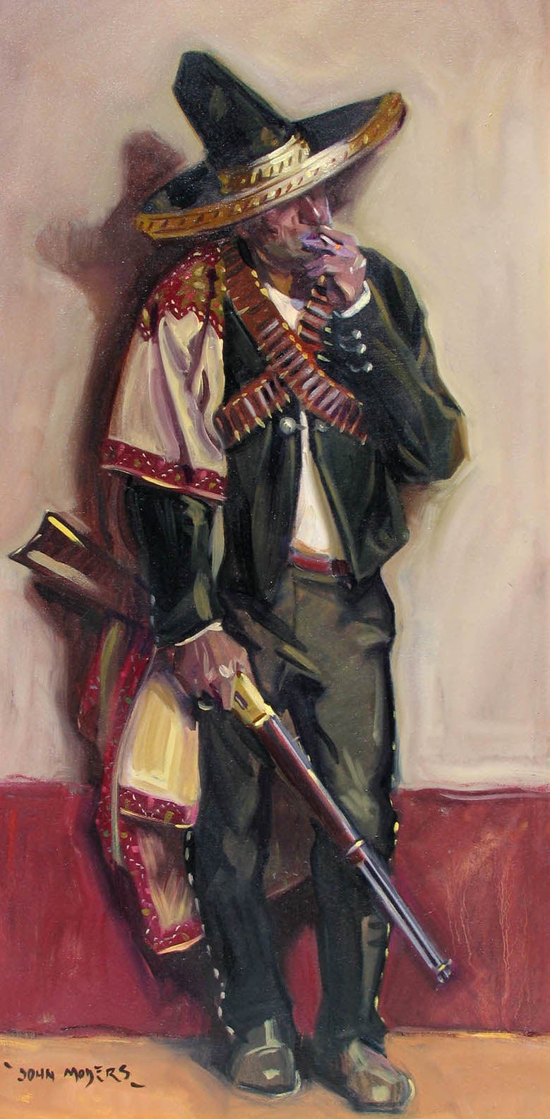 John Moyers Portrait Painting - Juarez Night