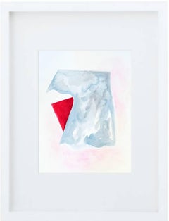 Vanish - framed abstract watercolor on paper painting by Cassandra Brown