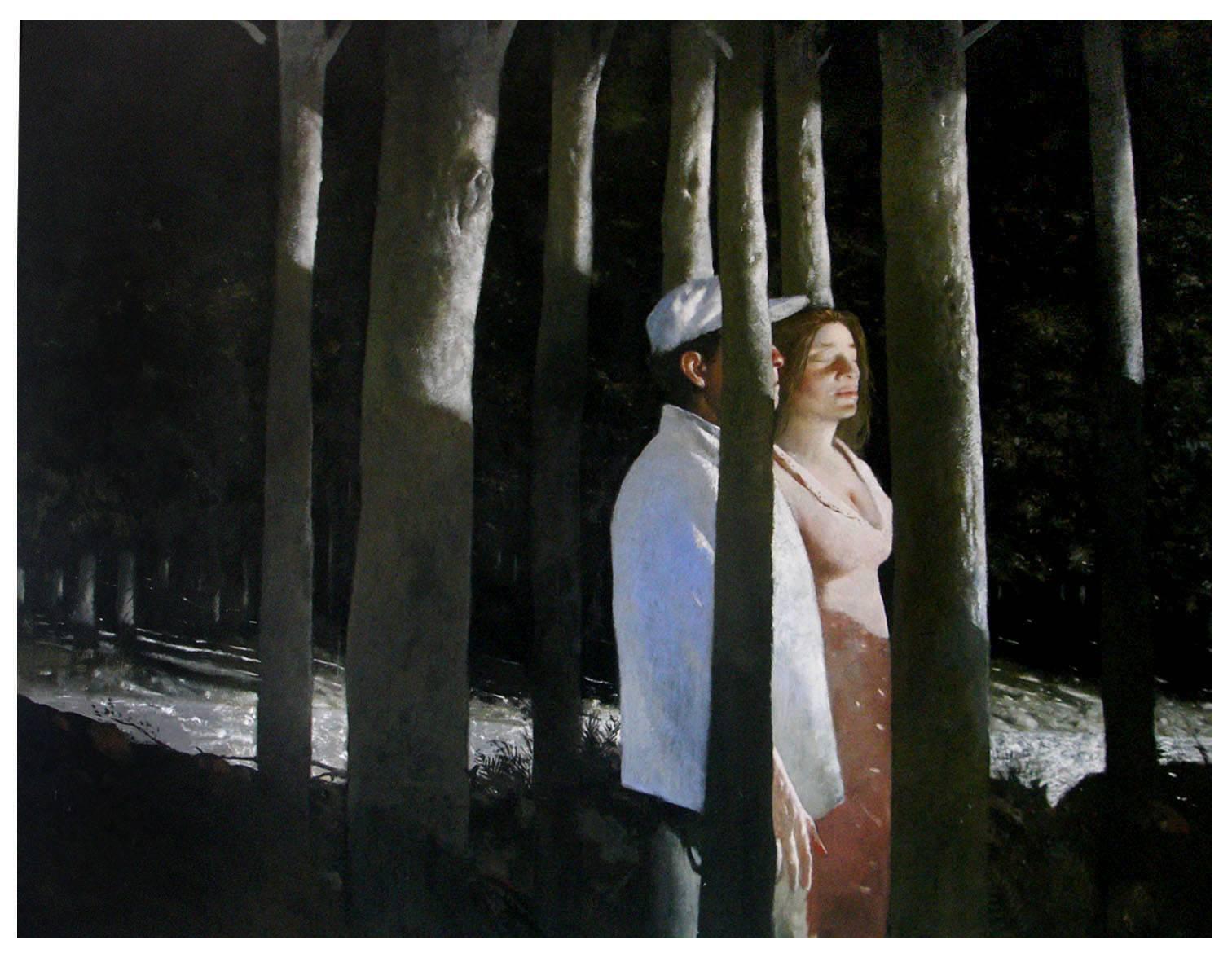 Julio Larraz Figurative Painting - SLEEPWALKERS