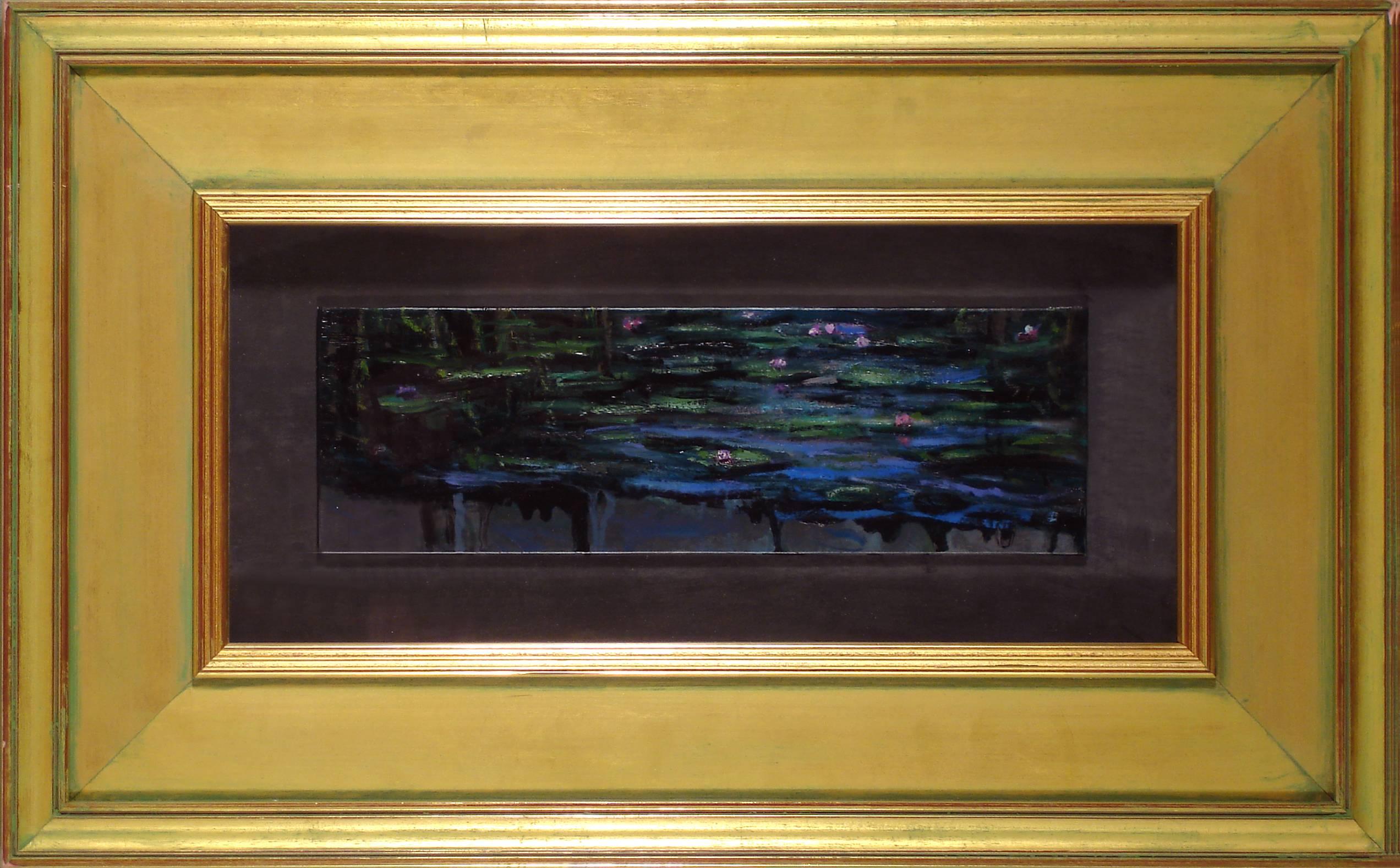 Adam Straus Landscape Painting - TOXIC RUN-OFF: WATER LILIES