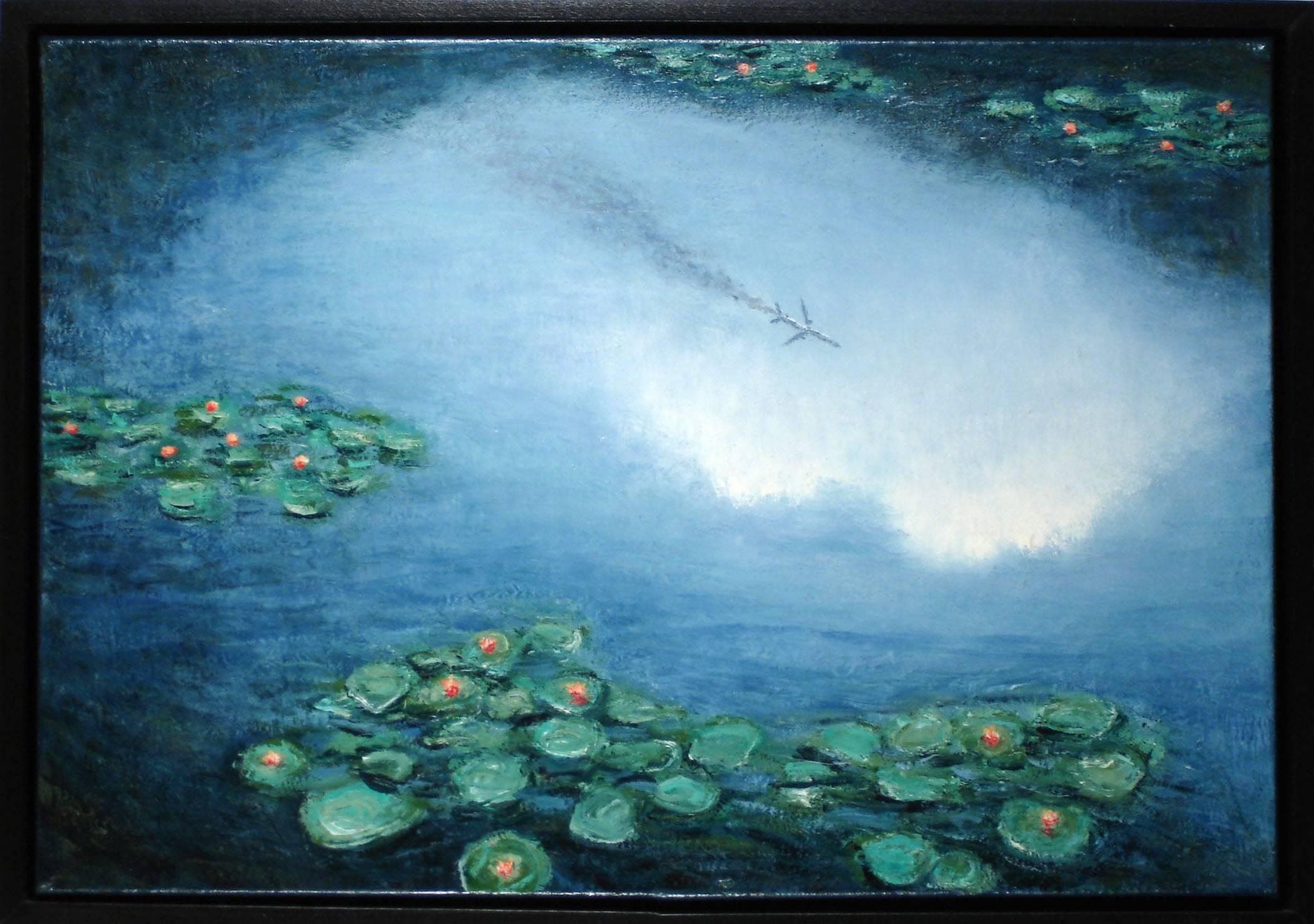 Adam Straus Landscape Painting - WATERLILIES