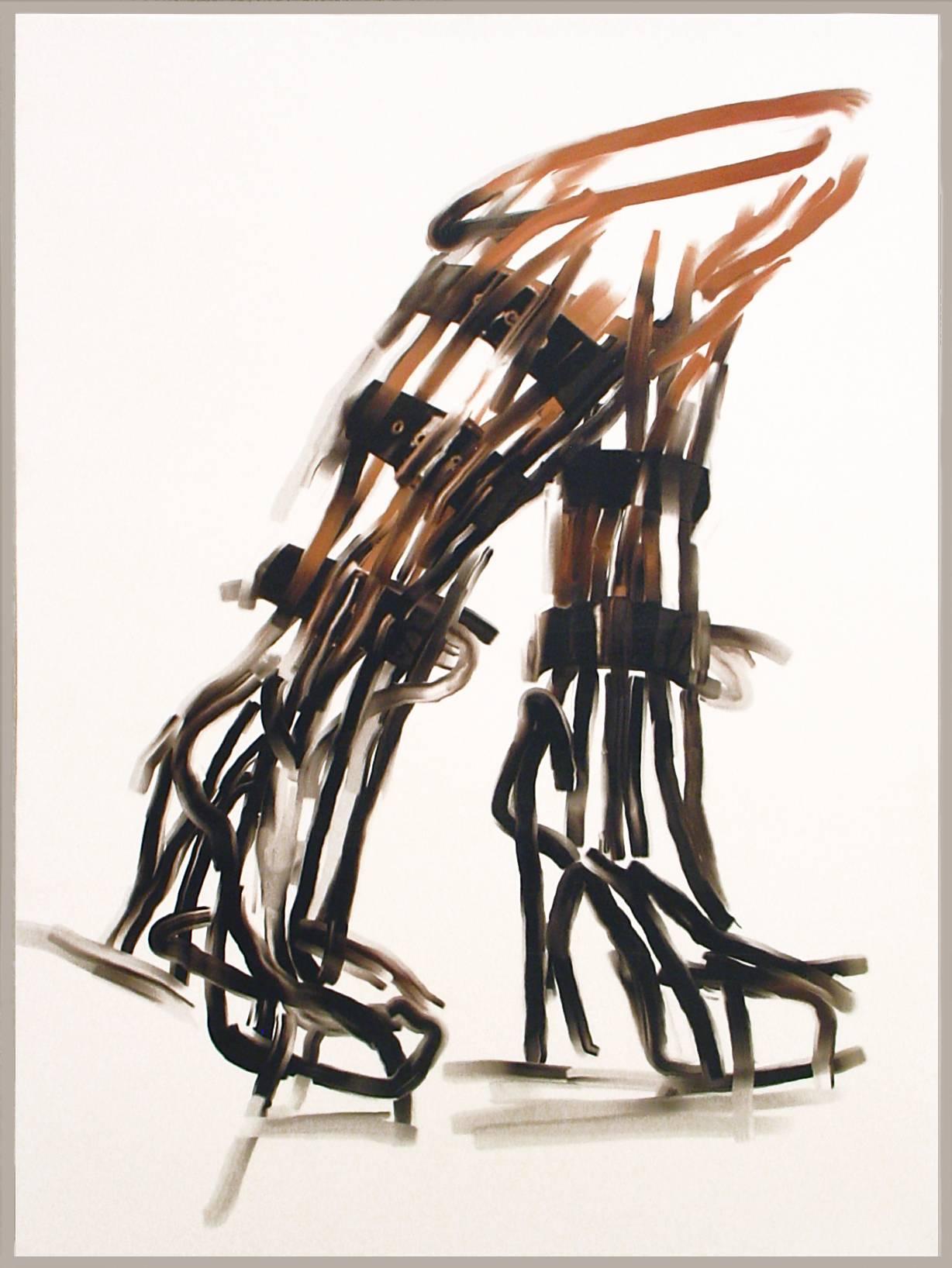 Deborah Oropallo Figurative Print - Black Boots