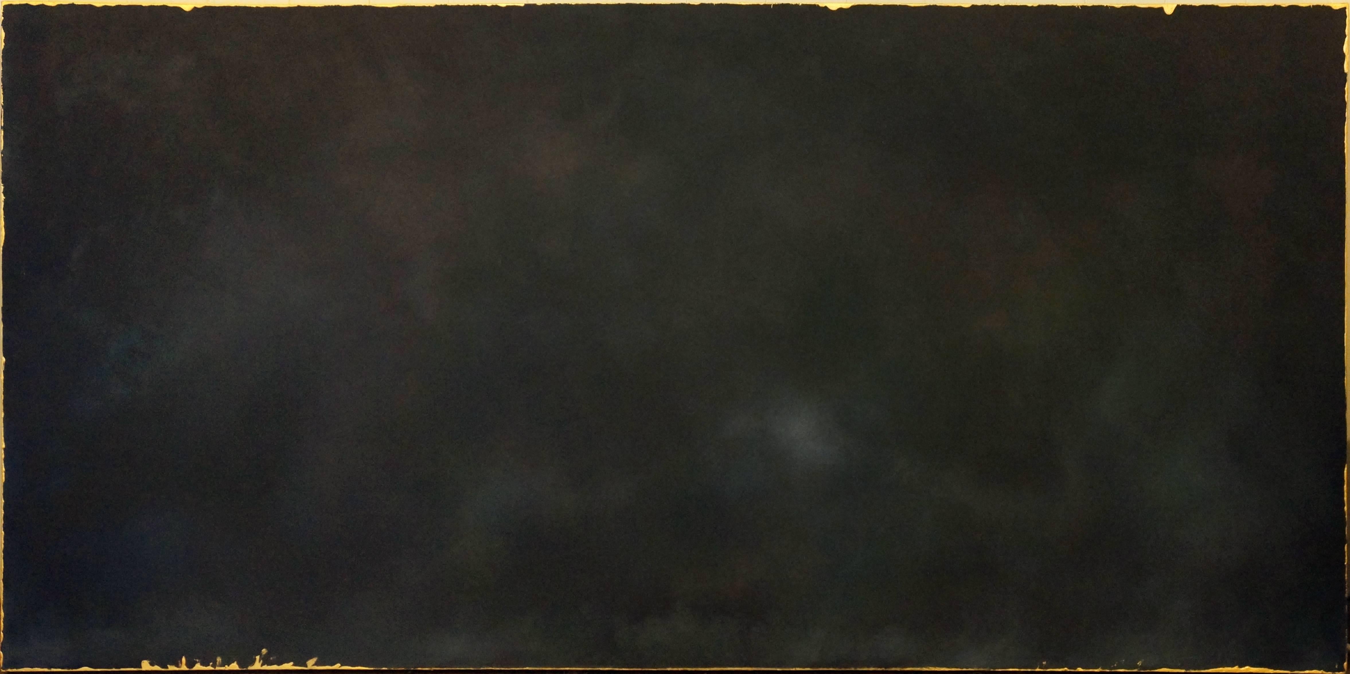 Blackening (noir) - Painting de Julie Hedrick