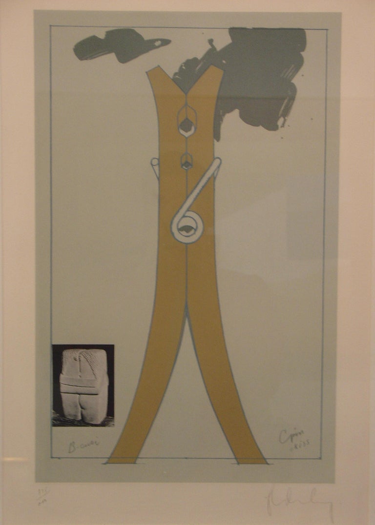 Claes Oldenburg Landscape Print - CLOTHESPIN - KISS