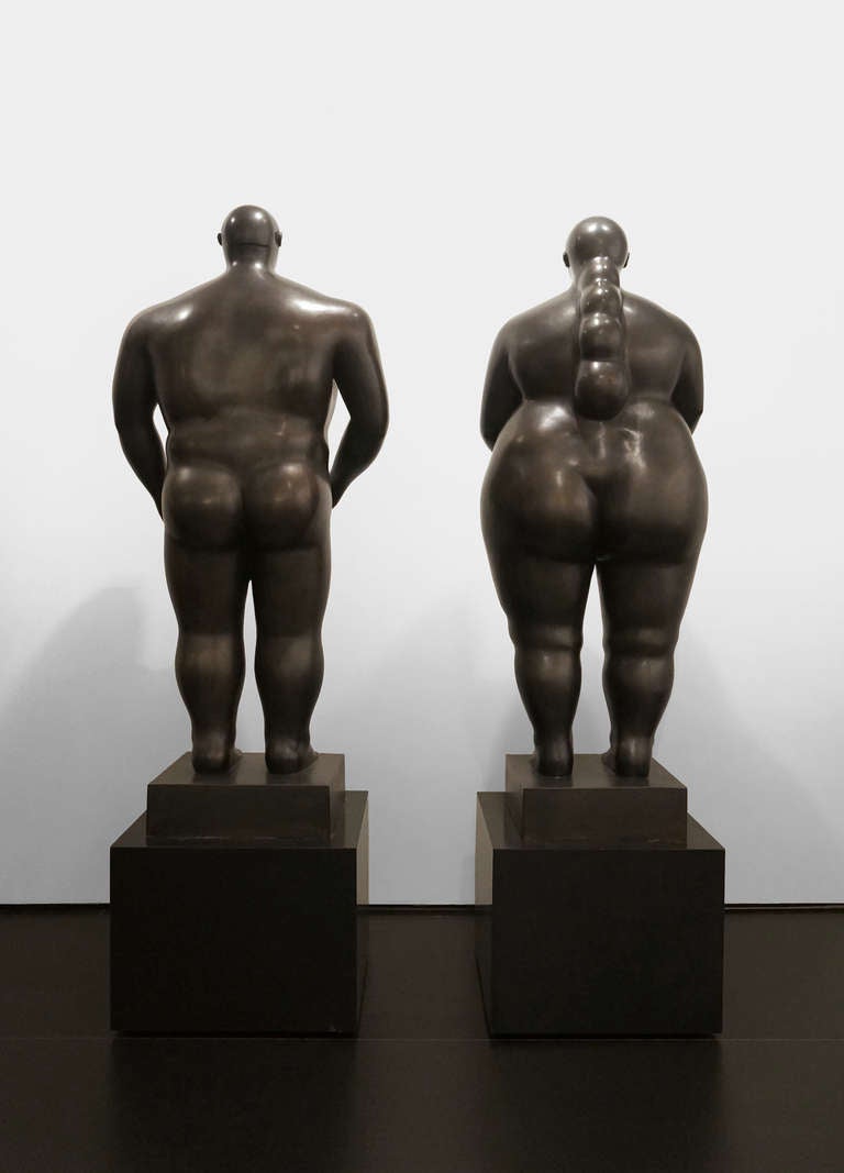 ADAM AND EVE - Sculpture by Fernando Botero