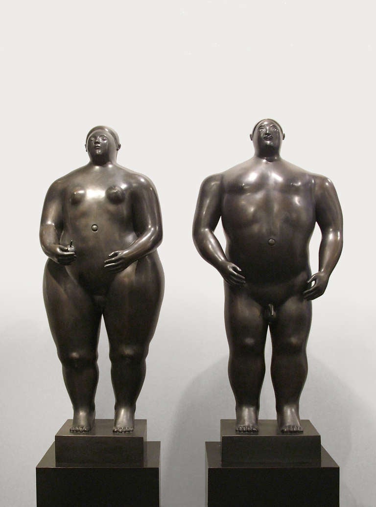 Fernando Botero Figurative Sculpture - ADAM AND EVE