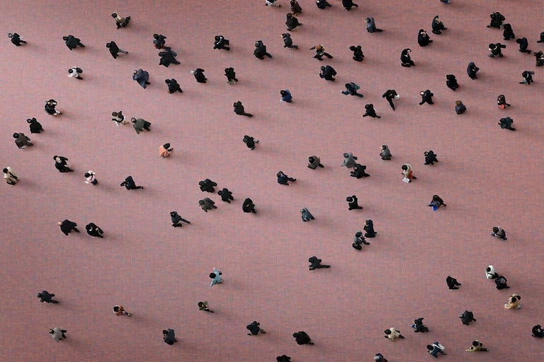 Adam Magyar Color Photograph - Squares, Tokyo III