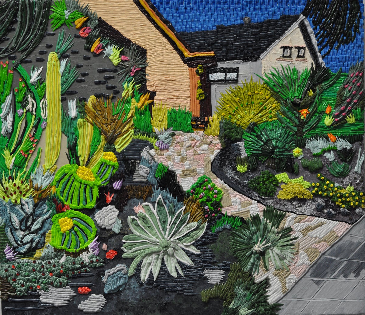 Caroline Larsen Landscape Painting - Cactus House