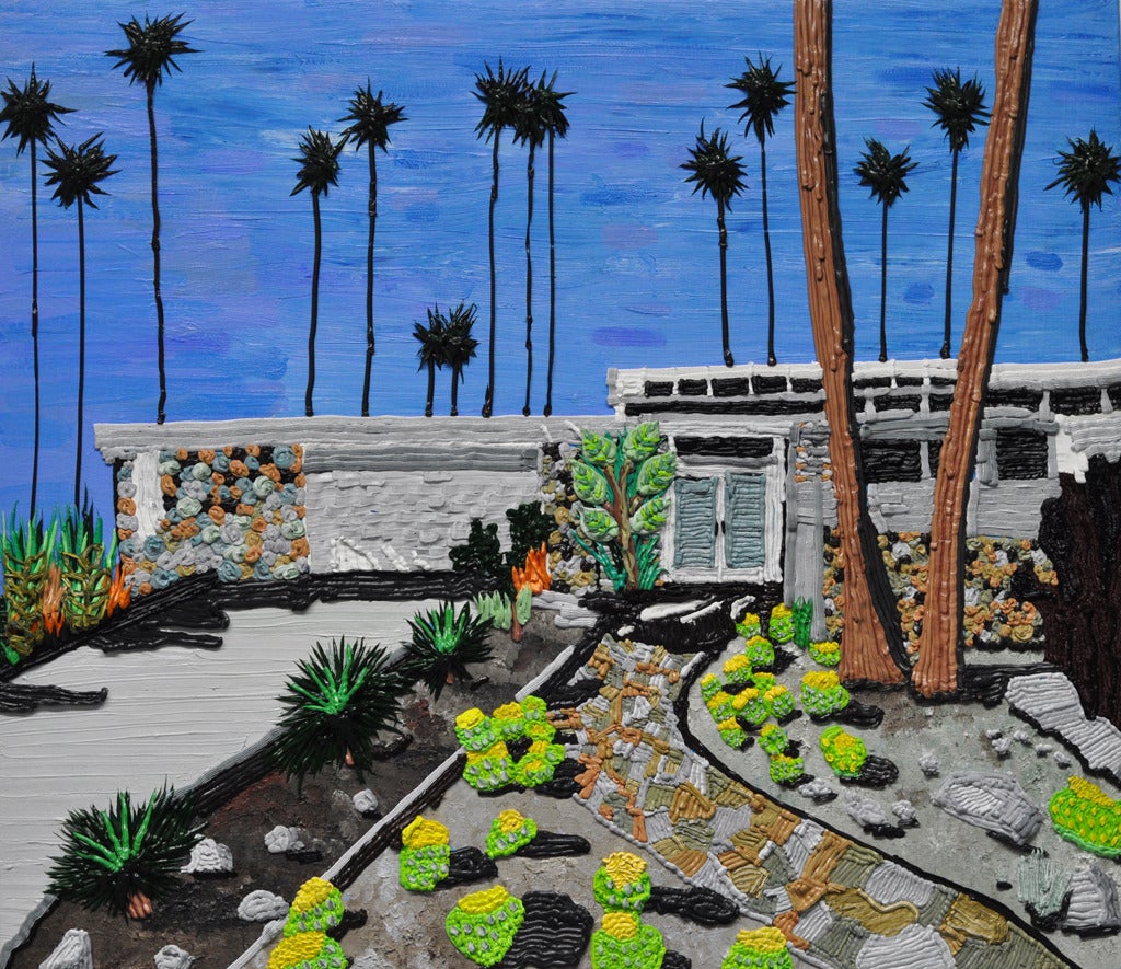 Caroline Larsen Landscape Painting - Palm Springs During the Day