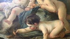 French Frame "Allegorie Cherubins" 19th Century