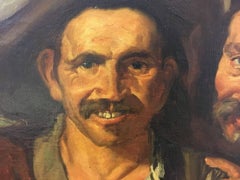 Triumphant Copy Of Bacchus (the Drinkers) Diego Velasquez 19th Century