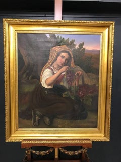 " Woman with Grapes "