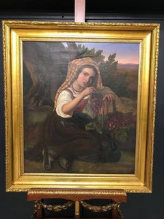 " Woman with Grapes "