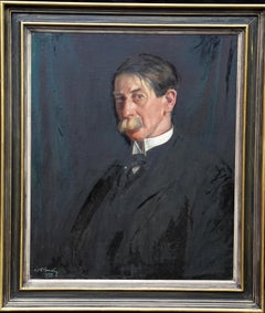 Portrait of Dr John Leydon Morton - British 1930's Medical art oil painting