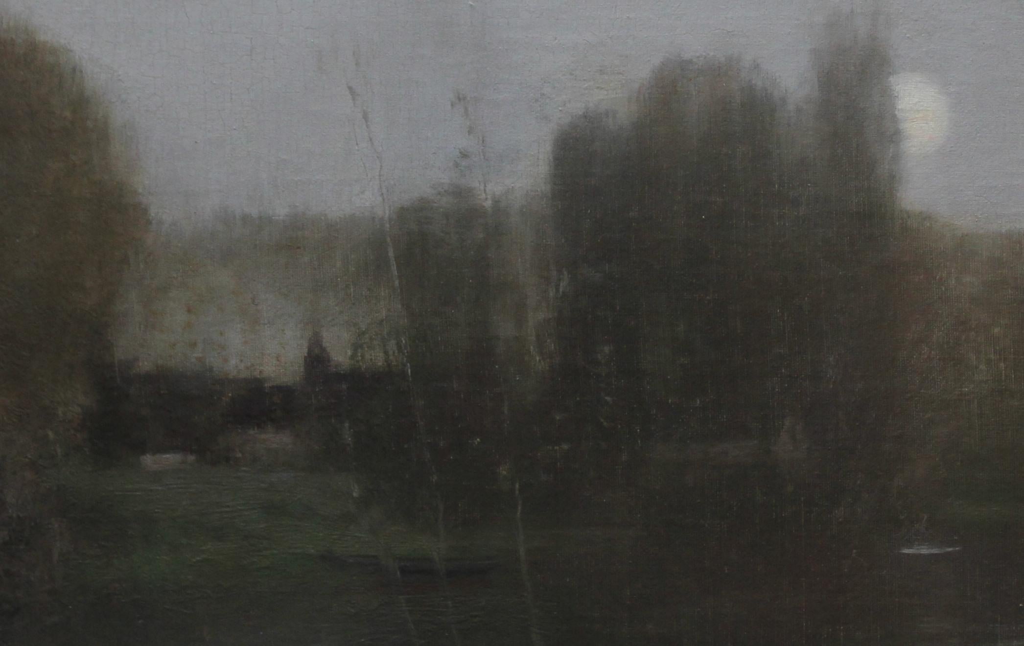 Scottish Nocturne - Glasgow Boy Victorian Impressionist oil painting riverscape 1