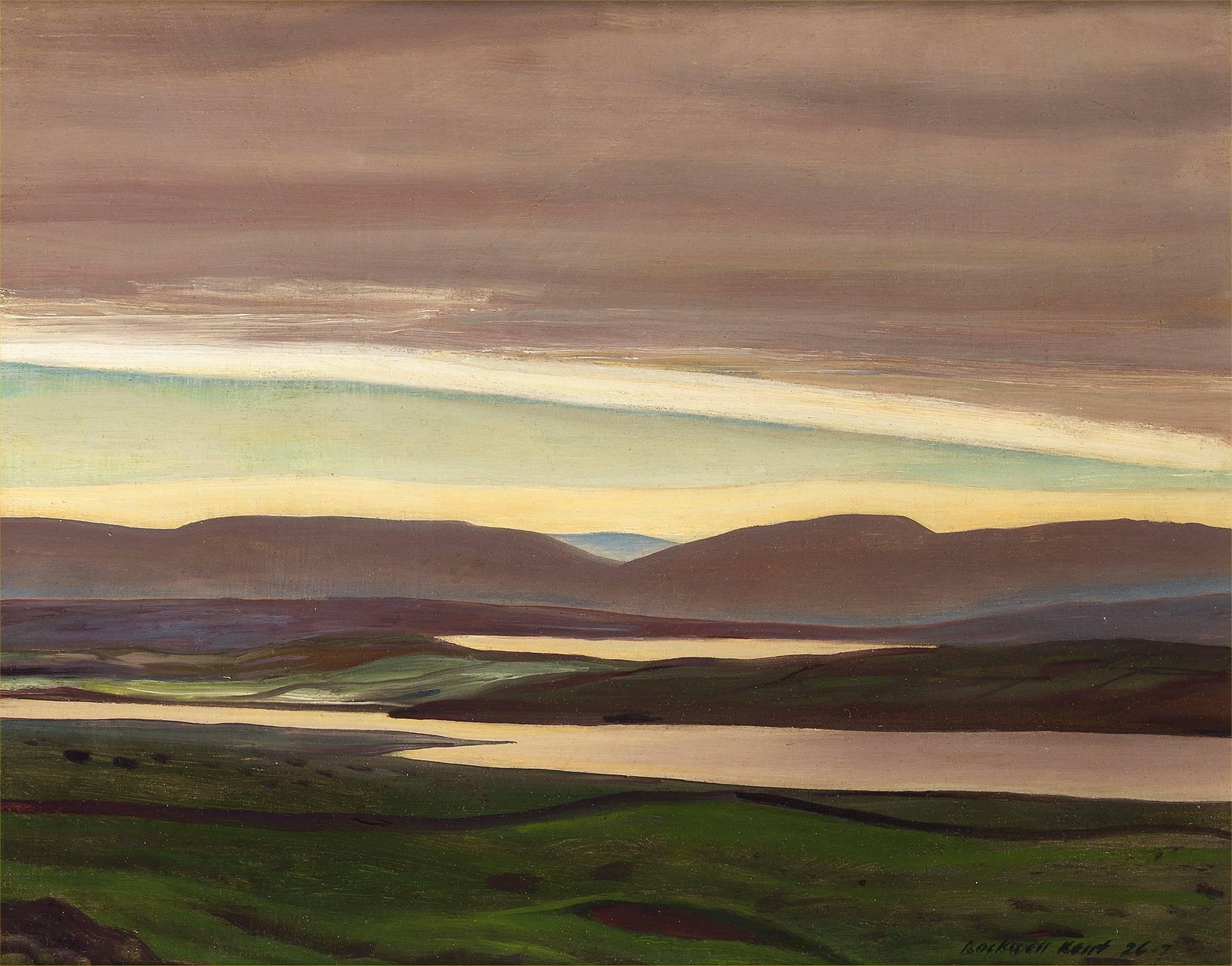 Salmon Waters, Ireland - Painting by Rockwell Kent