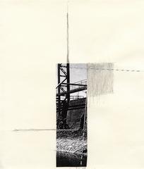 "Blue" from Peter's Park series, Kitchen Table Collages