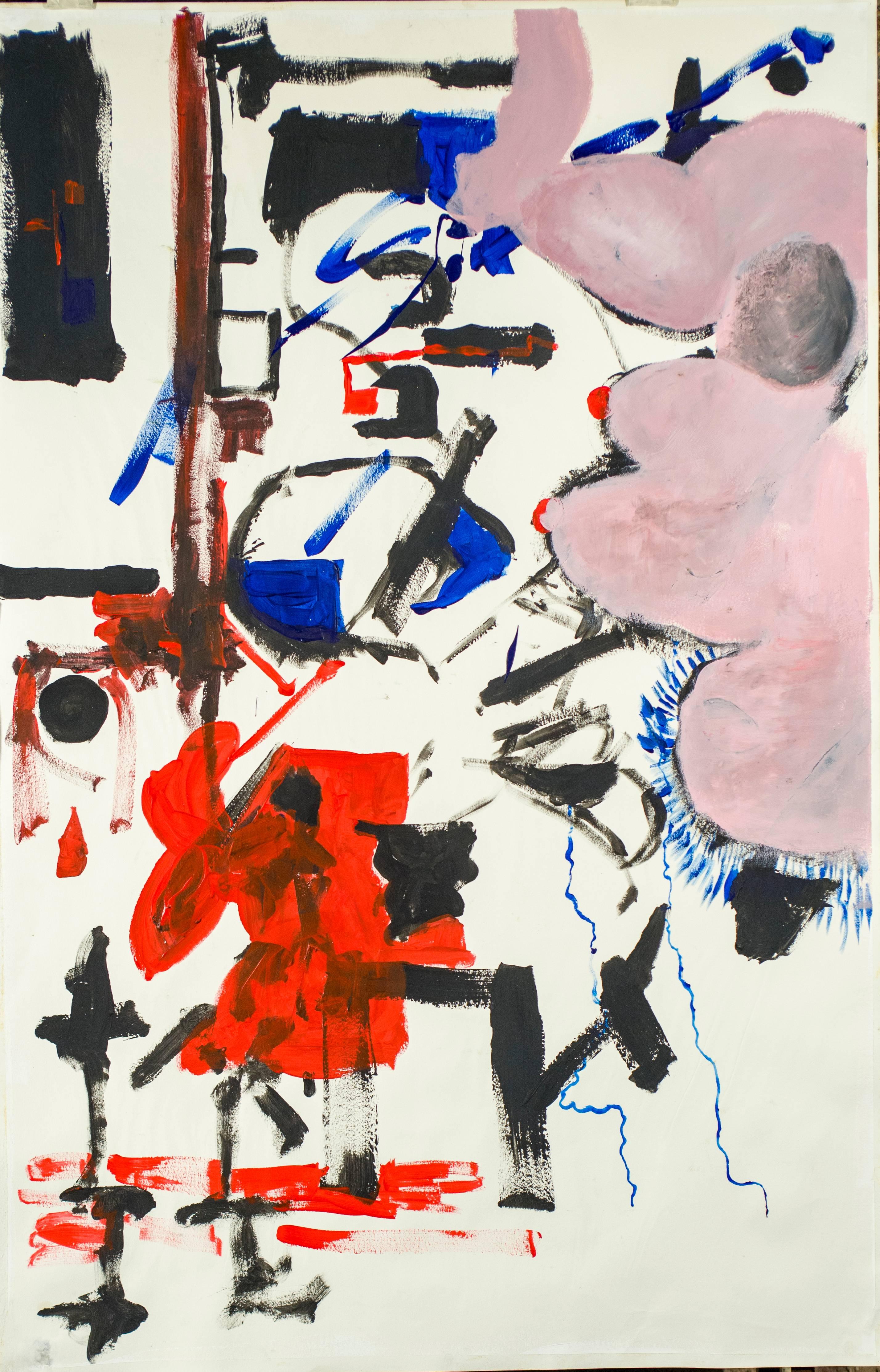 Asa Barak Abstract Painting - Untitled ( from the "Tales for the Bored")