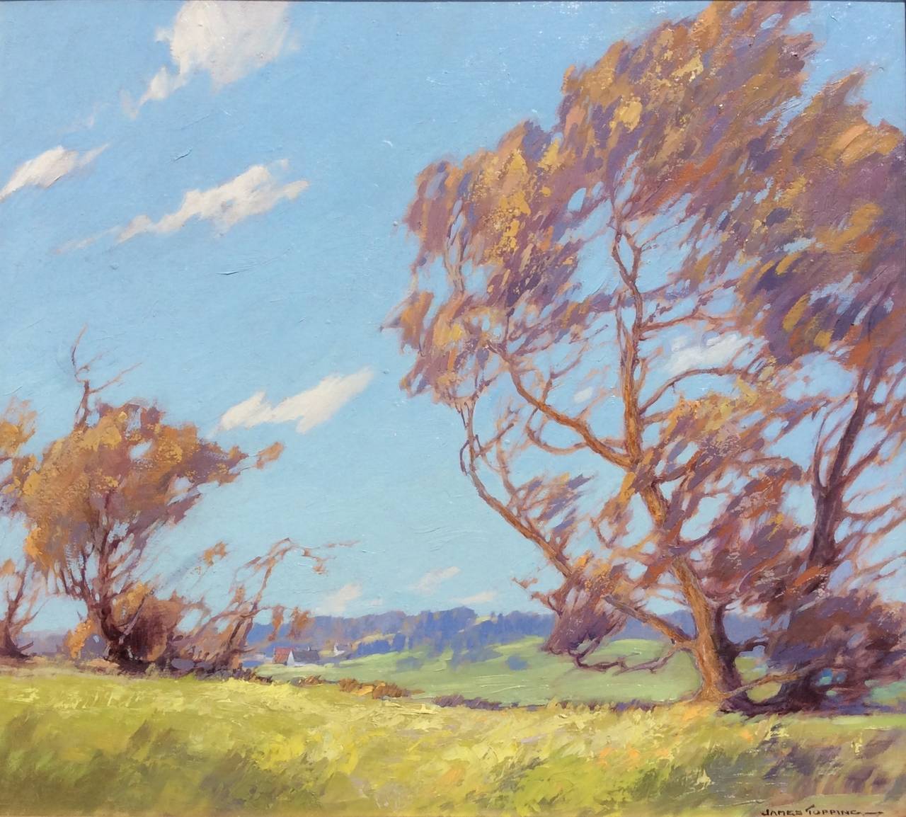 James Topping Landscape Painting - Windswept Landscape