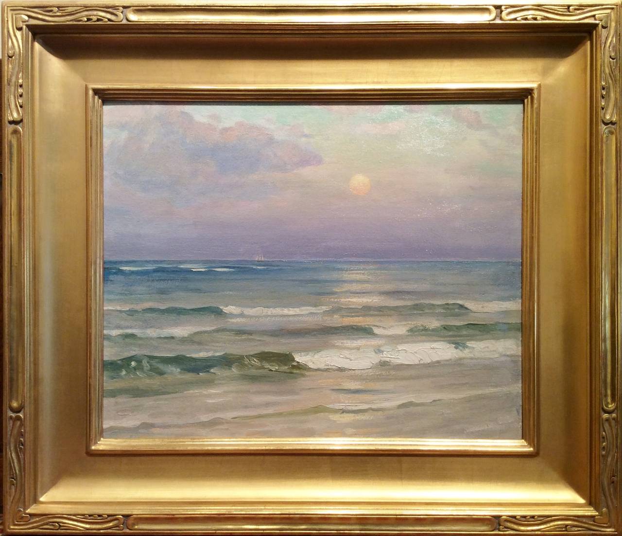 Evening on the Beach, Chatham - Painting by Harold Dunbar