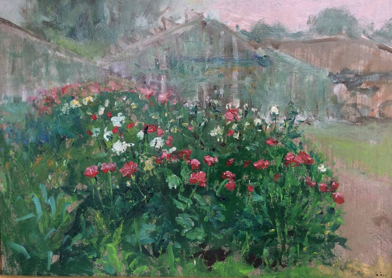 Zivko Zic Landscape Painting - The Greenhouse