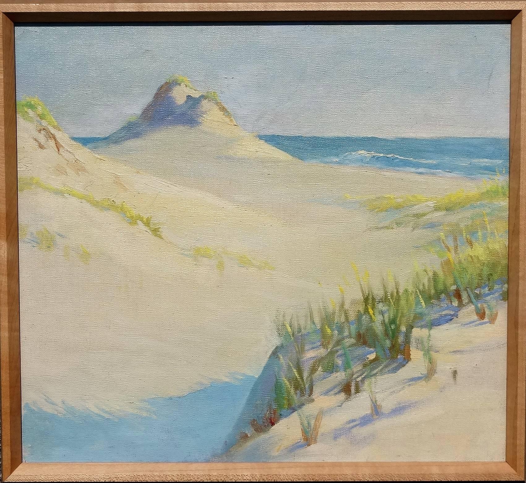 C.G. Gaul  Landscape Painting - View to the Ocean through the Dunes 
