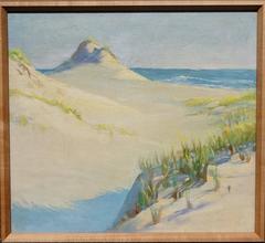 Antique View to the Ocean through the Dunes