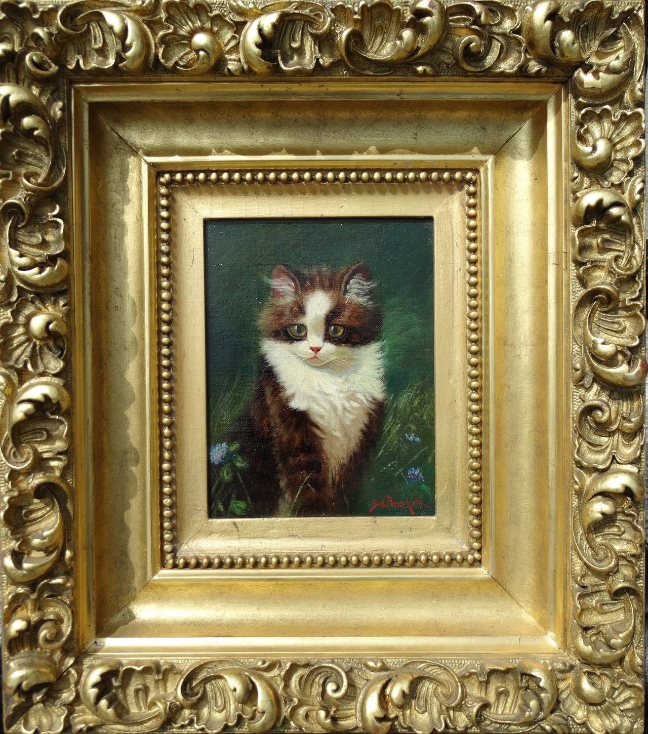 Tuxedo Kitten - Painting by Sidney Lawrence Brackett