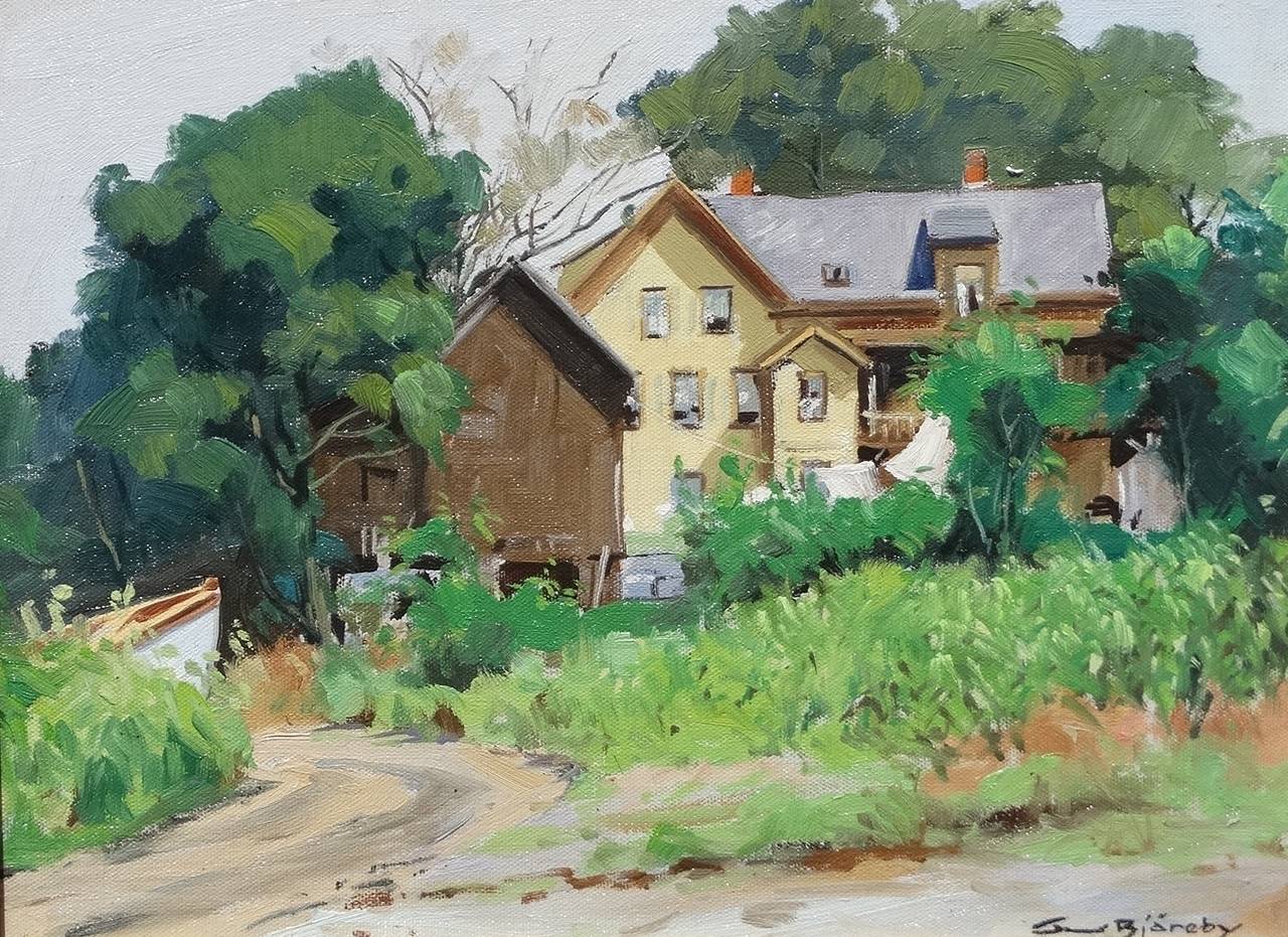Alfred Gunnar Bjareby Landscape Painting - New England Summer