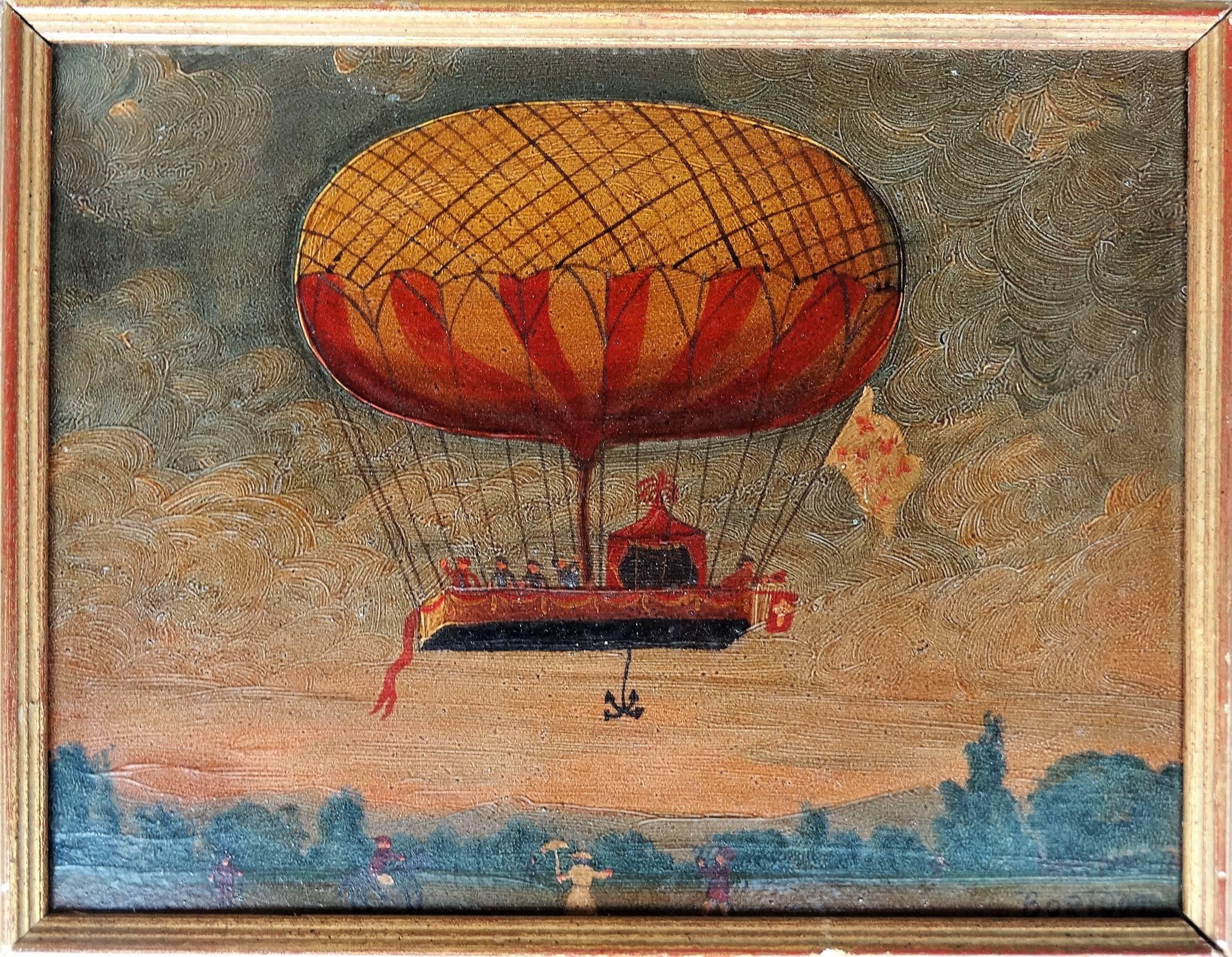 famous paintings of hot air balloons