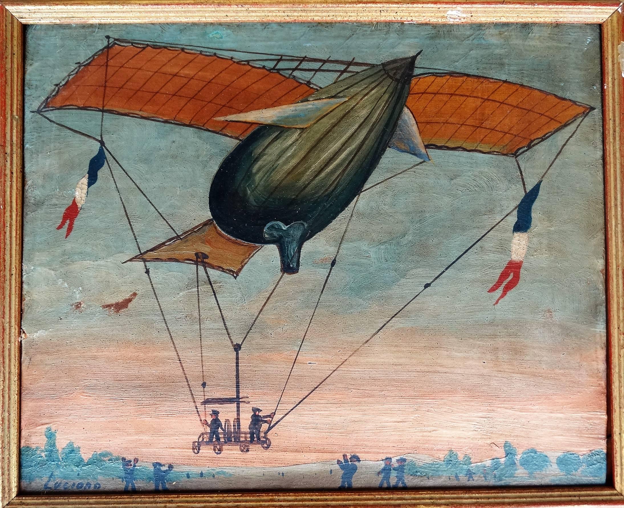 Hot Air Balloons  - Impressionist Painting by Hector Trotin and various artists 