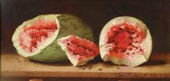 Antique Watermelons on a Ledge