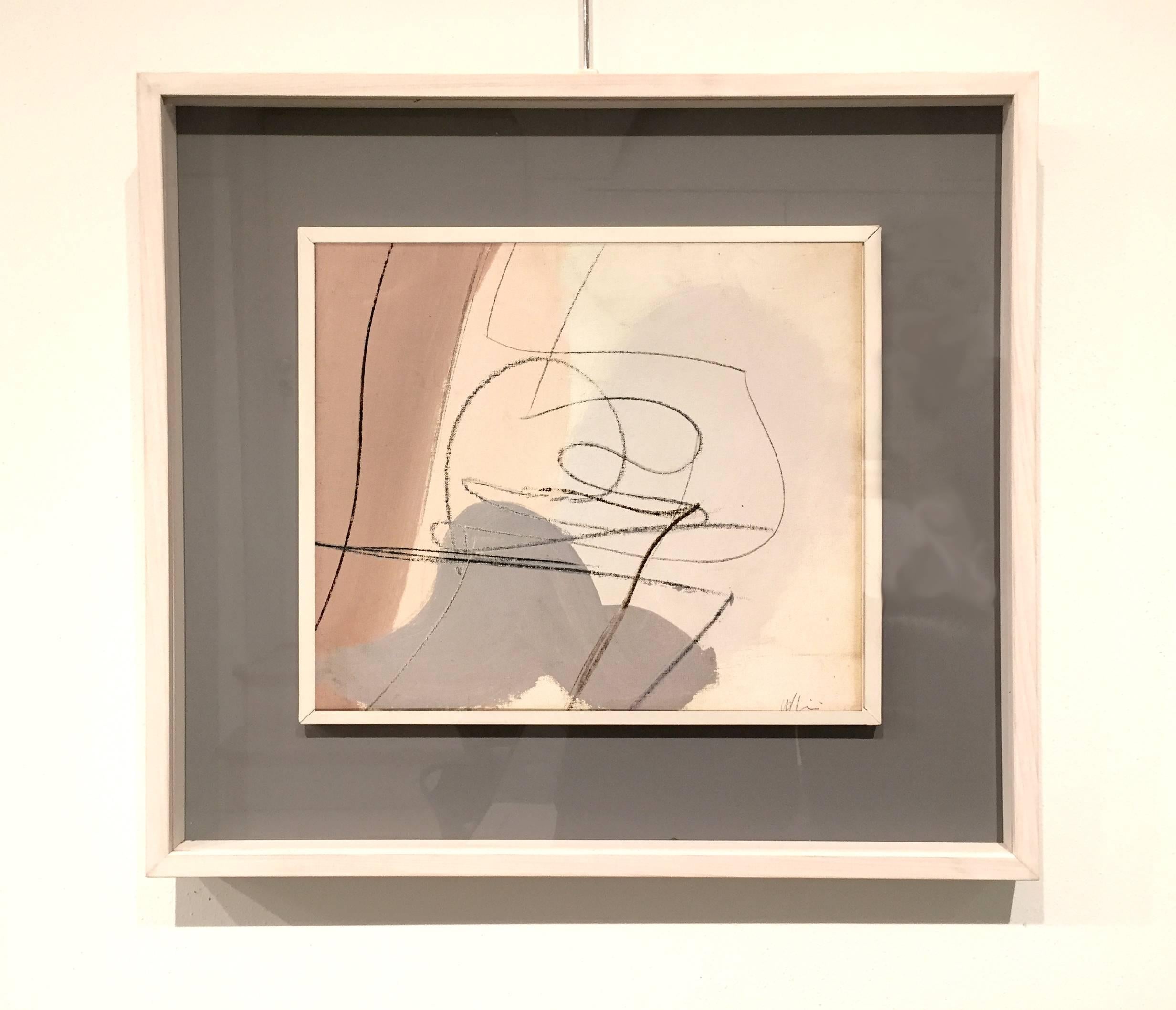 Renato Volpini (1934 - 2017) Composizione Astratta, 1961, oil on canvas;  signed lower right, signed and dated on the verse.

SIZE: cm. 30 X 35
SIZE WITH FRAME: cm. 50 X 55 X 5

Movement and style: Informal Art - Abstraction  - Abstract



